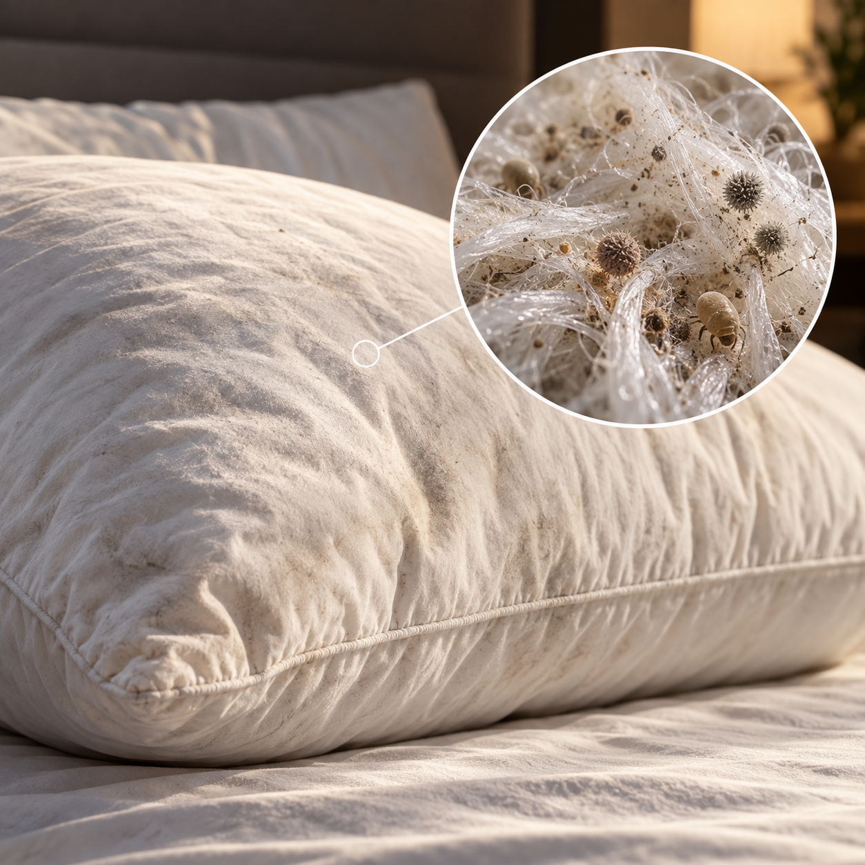 Signature Deluxe Suite Pillowcase in warm evening light